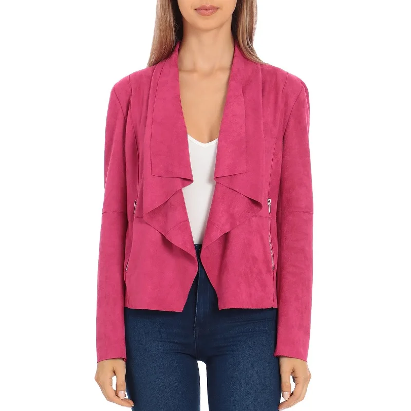 Plus Size Women's Double - Breasted Wool Blazers for Winter Office WearBagatelle Womens Faux Suede Drape Jacket Plus Size Women's Double - Breasted Wool Blazers for Winter Office WearBagatelle Womens Faux Suede Drape Jacket