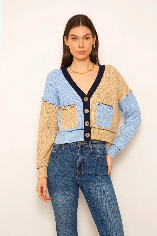 sequin embellished women cardigan for special occasionsCPW Casey Colorblock Cardigan sequin embellished women cardigan for special occasionsCPW Casey Colorblock Cardigan