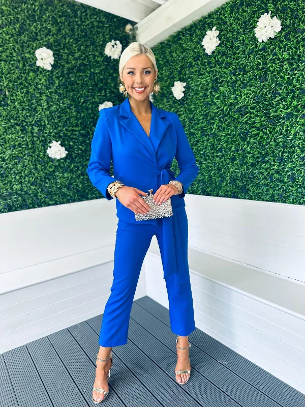 Women's Peplum Blazers in Emerald Green for a Stylish Work AttireFrankie Detailed Tailored Suit Cobalt Women's Peplum Blazers in Emerald Green for a Stylish Work AttireFrankie Detailed Tailored Suit Cobalt