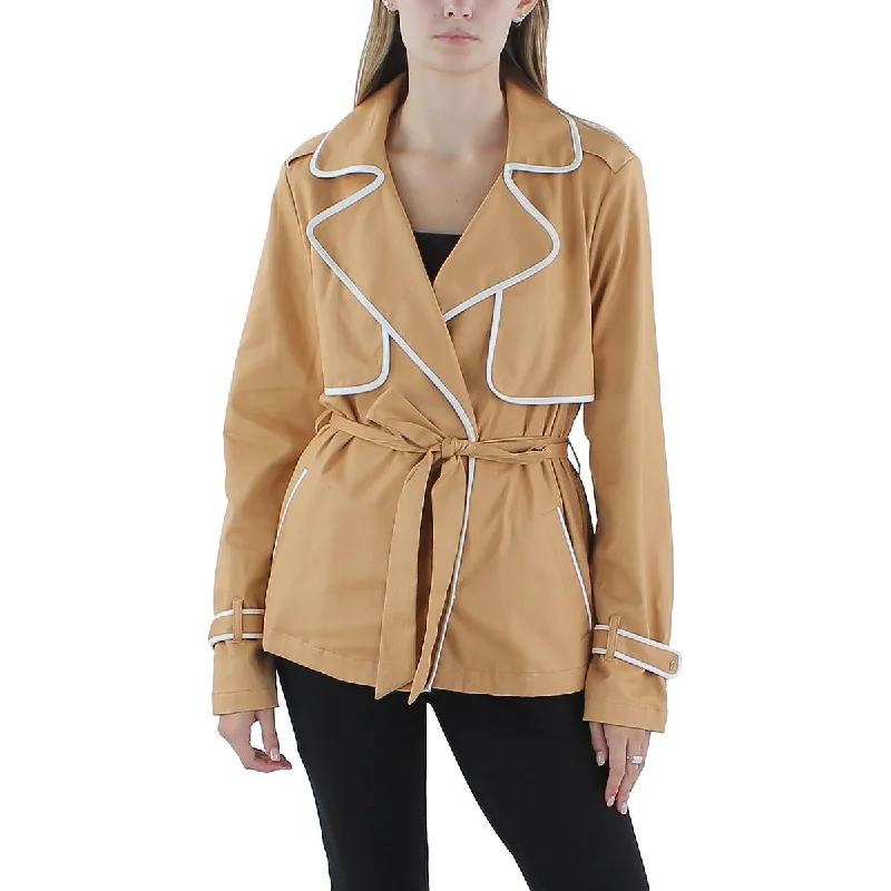 Women's Notched Lapel Blazers in Beige for a Timeless OutfitH Halston Womens Casual Belted Open-Front Blazer Women's Notched Lapel Blazers in Beige for a Timeless OutfitH Halston Womens Casual Belted Open-Front Blazer