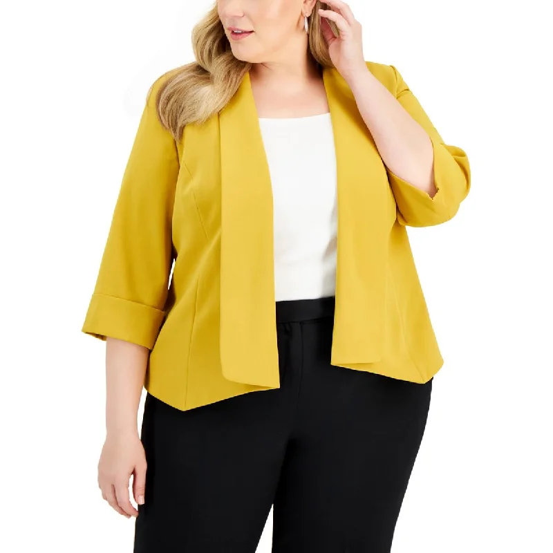 Women's Peplum Blazers in Emerald Green for a Stylish Work AttireKasper Womens Plus Open Front Suit Separate Blazer Women's Peplum Blazers in Emerald Green for a Stylish Work AttireKasper Womens Plus Open Front Suit Separate Blazer