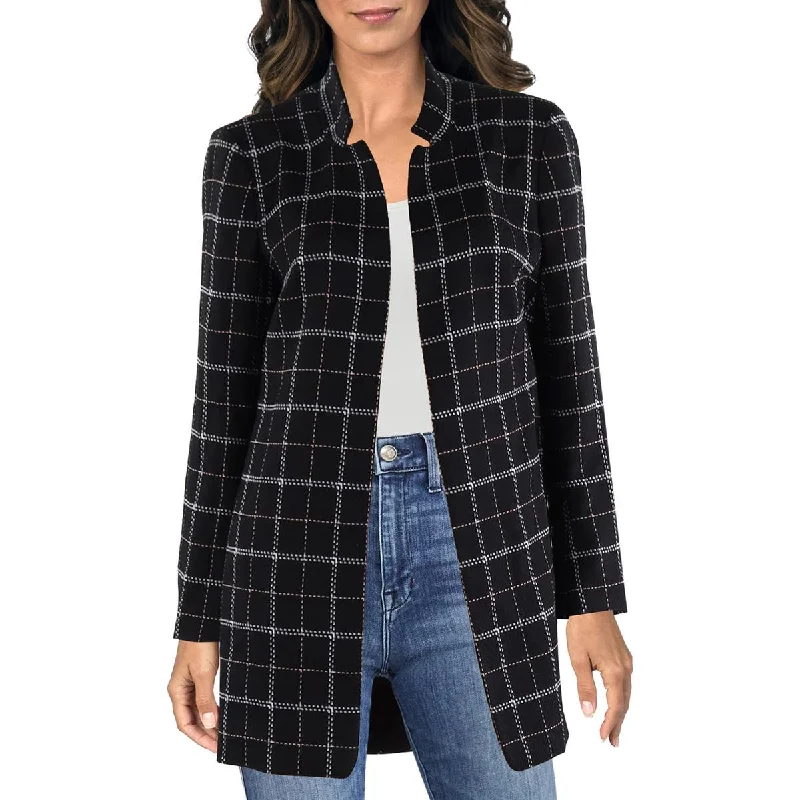 Women's Peplum Blazers in Emerald Green for a Stylish Work AttireKasper Womens Window Pane Notch Collar Open-Front Blazer Women's Peplum Blazers in Emerald Green for a Stylish Work AttireKasper Womens Window Pane Notch Collar Open-Front Blazer