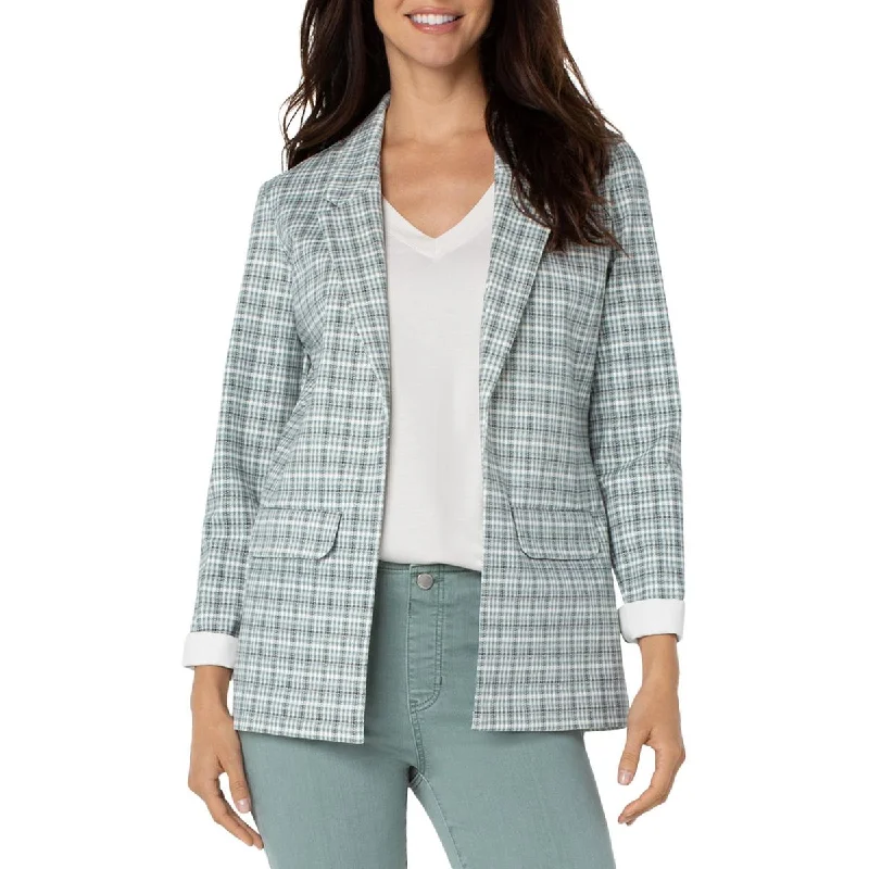 Plus Size Women's Faux Fur - Trimmed Blazers in Black for a Luxurious LookLiverpool Womens Career Boyfriend Open-Front Blazer Plus Size Women's Faux Fur - Trimmed Blazers in Black for a Luxurious LookLiverpool Womens Career Boyfriend Open-Front Blazer
