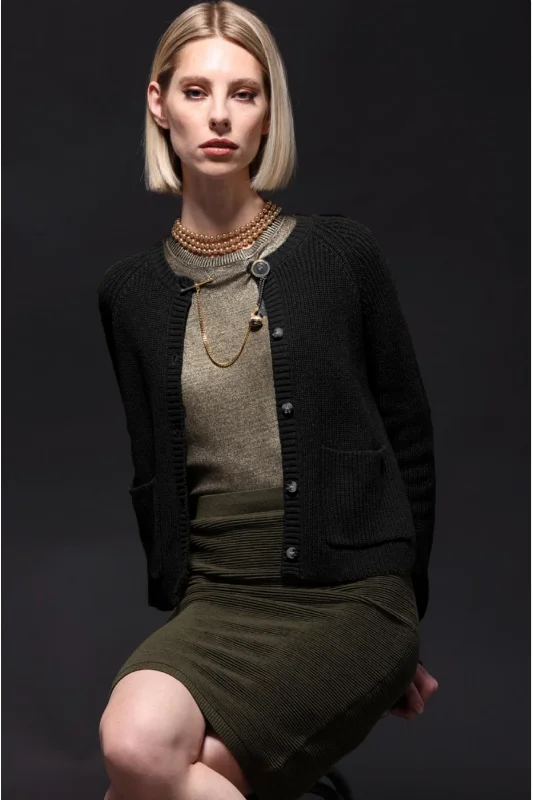 cropped women cardigan to pair with high - waisted jeansMinnie Rose Shaker Crew Cardigan cropped women cardigan to pair with high - waisted jeansMinnie Rose Shaker Crew Cardigan