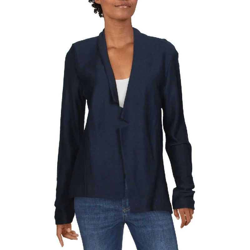 Plus Size Women's Faux Fur - Trimmed Blazers in Black for a Luxurious LookNic + Zoe Womens Essence Open Front V-Neck Knit Blazer Plus Size Women's Faux Fur - Trimmed Blazers in Black for a Luxurious LookNic + Zoe Womens Essence Open Front V-Neck Knit Blazer
