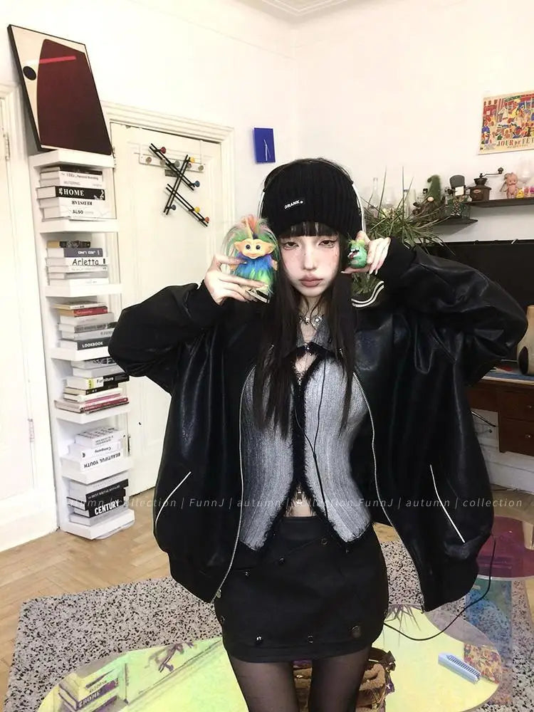 cable knit women cardigan with intricate patternsPatchwork tie-dye knitted retro gothic Korean-style lazy loose Cardigans cable knit women cardigan with intricate patternsPatchwork tie-dye knitted retro gothic Korean-style lazy loose Cardigans
