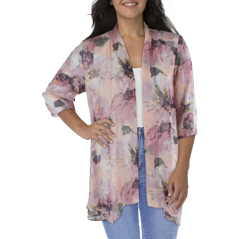 Women's Tailored Stretch Blazers in Navy Blue for Business MeetingsR&M Richards Womens Plus Chiffon Floral Duster Blazer Women's Tailored Stretch Blazers in Navy Blue for Business MeetingsR&M Richards Womens Plus Chiffon Floral Duster Blazer