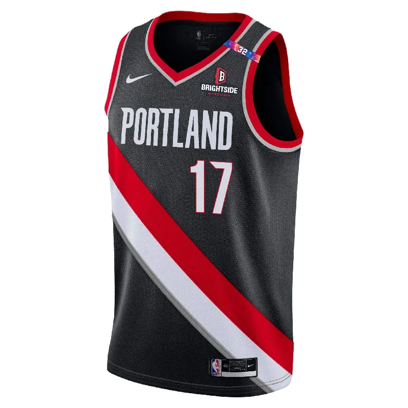 Double - Breasted Women's Polyester Blazers in Bright Colors for a Fun StyleNike Shaedon Sharpe NBA Authentic Icon Jersey Double - Breasted Women's Polyester Blazers in Bright Colors for a Fun StyleNike Shaedon Sharpe NBA Authentic Icon Jersey
