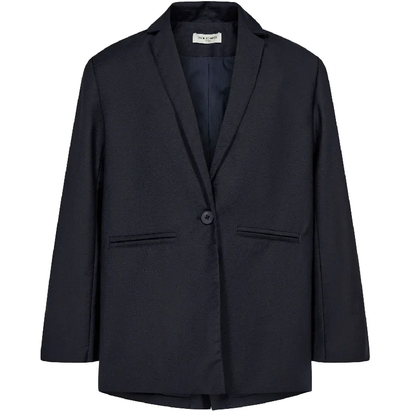 Single - Breasted Women's Corduroy Blazers in Mustard Yellow for an Autumn VibeSofie Schnoor Dark Blue Blazer Single - Breasted Women's Corduroy Blazers in Mustard Yellow for an Autumn VibeSofie Schnoor Dark Blue Blazer