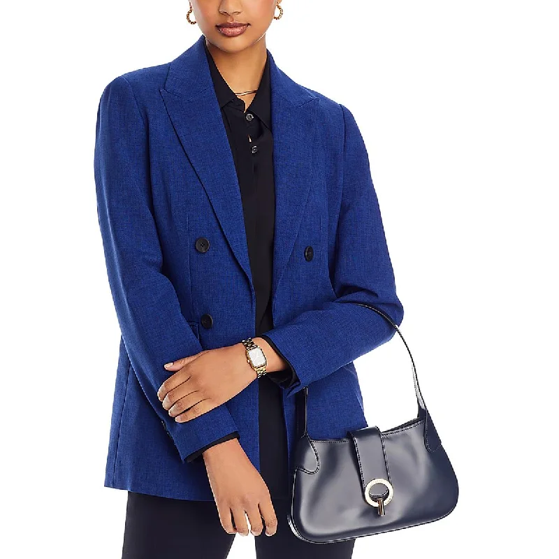 Single - Breasted Women's Tweed Blazers with Gold Buttons for a Classic LookT Tahari Womens Woven Peak Lapel Open-Front Blazer Single - Breasted Women's Tweed Blazers with Gold Buttons for a Classic LookT Tahari Womens Woven Peak Lapel Open-Front Blazer