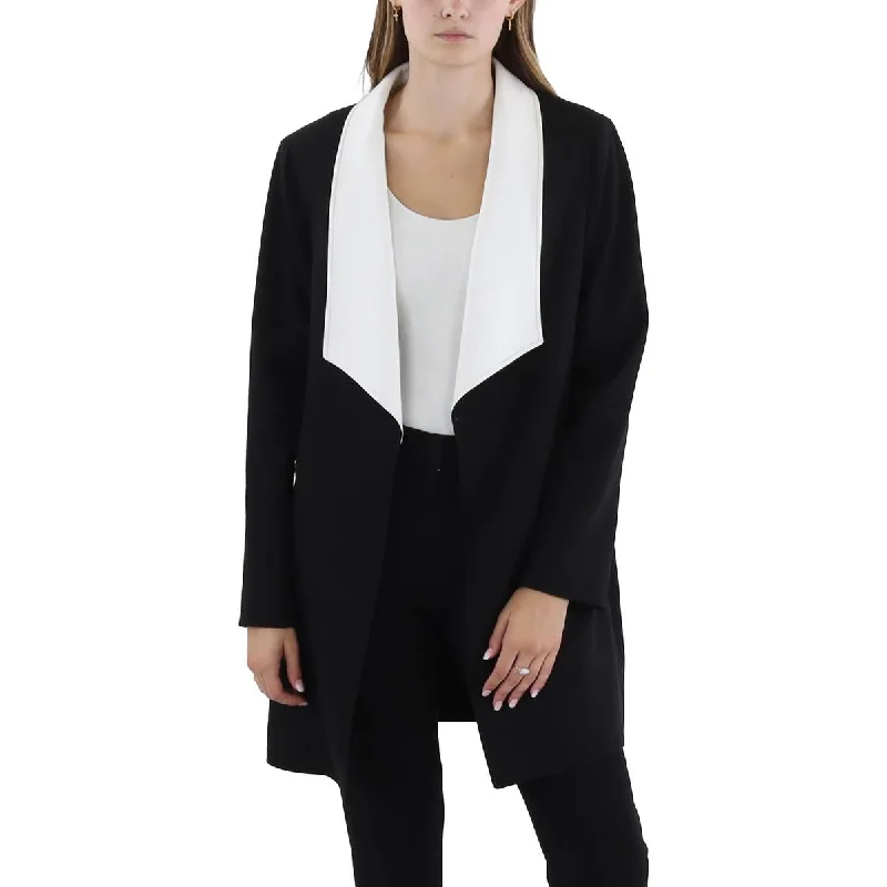 Women's Notched Lapel Blazers in Beige for a Timeless OutfitTahari ASL Womens Crepe Colorblock Open-Front Blazer Women's Notched Lapel Blazers in Beige for a Timeless OutfitTahari ASL Womens Crepe Colorblock Open-Front Blazer