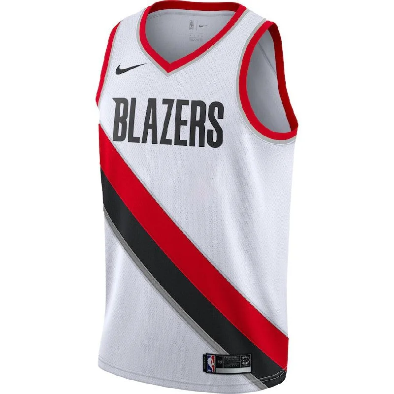 Women's Slim - Fit Blazers in Charcoal Gray for a Professional AppearanceTrail Blazers Custom Nike Association Swingman Jersey Women's Slim - Fit Blazers in Charcoal Gray for a Professional AppearanceTrail Blazers Custom Nike Association Swingman Jersey