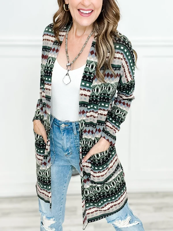sequin embellished women cardigan for special occasionsTribal Print Open Front Knit Cardigan sequin embellished women cardigan for special occasionsTribal Print Open Front Knit Cardigan