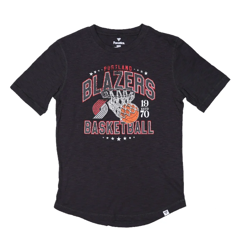 Women's Slim - Fit Blazers in Charcoal Gray for a Professional AppearancePortland Trail Blazers True Classics Slub Tee Women's Slim - Fit Blazers in Charcoal Gray for a Professional AppearancePortland Trail Blazers True Classics Slub Tee