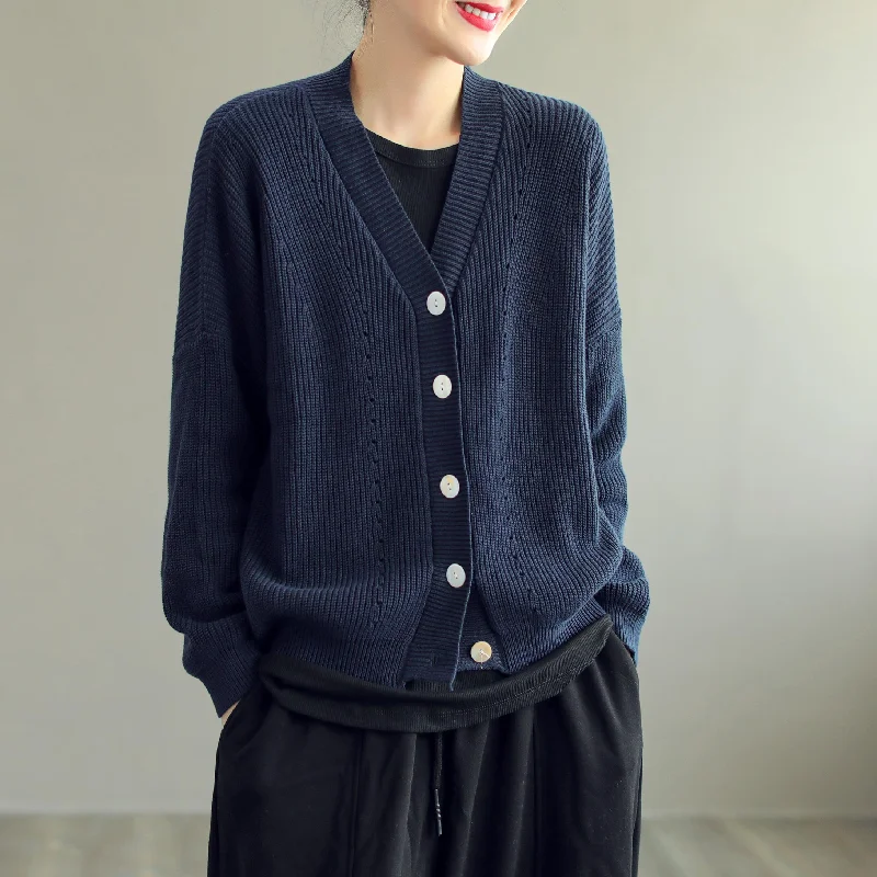 v neck women cardigan to elongate the necklineWomen Casual Cotton Knitted Solid V-Neck Cardigan v neck women cardigan to elongate the necklineWomen Casual Cotton Knitted Solid V-Neck Cardigan