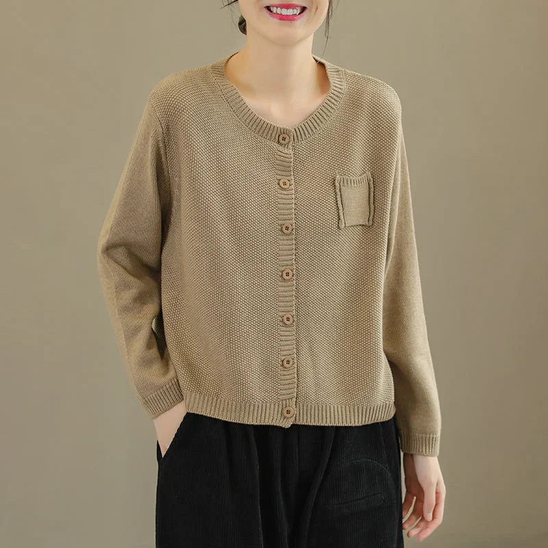 color block women cardigan with bold huesWomen Retro Cotton Knitted Casual Solid Cardigan color block women cardigan with bold huesWomen Retro Cotton Knitted Casual Solid Cardigan