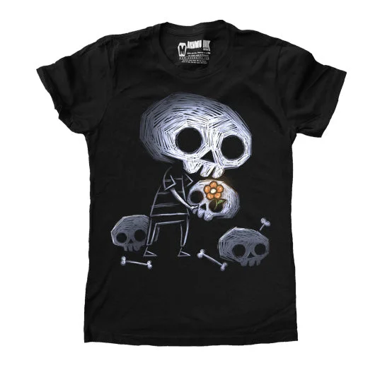 Distressed Women T Shirt with a Laid - Back AestheticLife in Darkness Women Tshirt