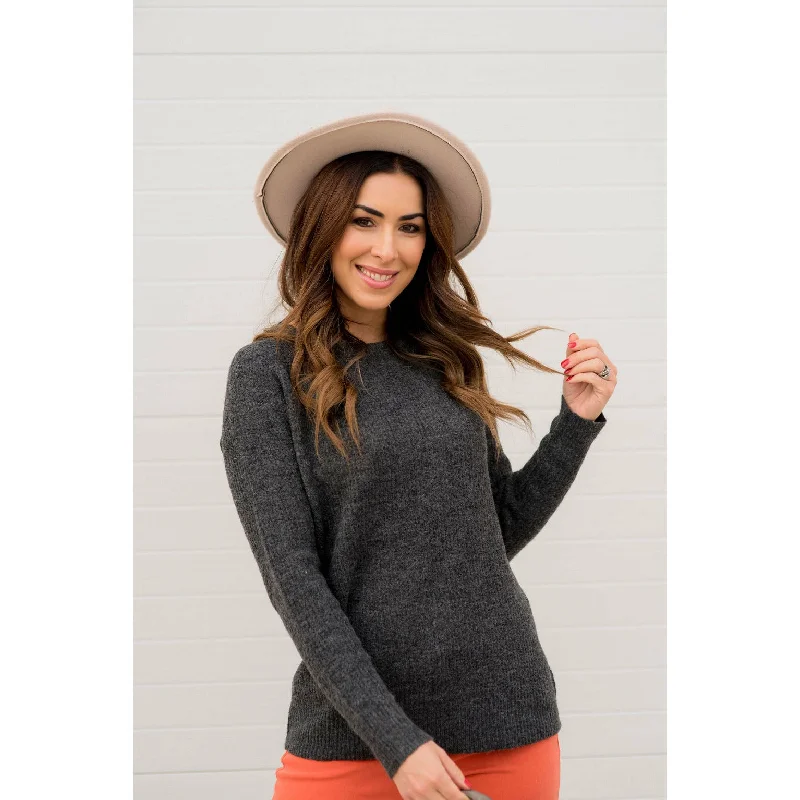 Plus Size Women's Striped Cotton - Blend Sweater in Navy and White for a Nautical ThemeBasic Ribbed Knit Sweater Plus Size Women's Striped Cotton - Blend Sweater in Navy and White for a Nautical ThemeBasic Ribbed Knit Sweater