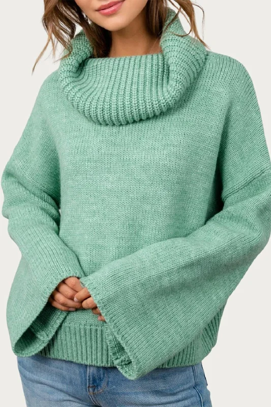 Plus Size Women's Long Sleeve Cable Knit Sweater DressesFresh Sage Oversized Sweater In Green Plus Size Women's Long Sleeve Cable Knit Sweater DressesFresh Sage Oversized Sweater In Green