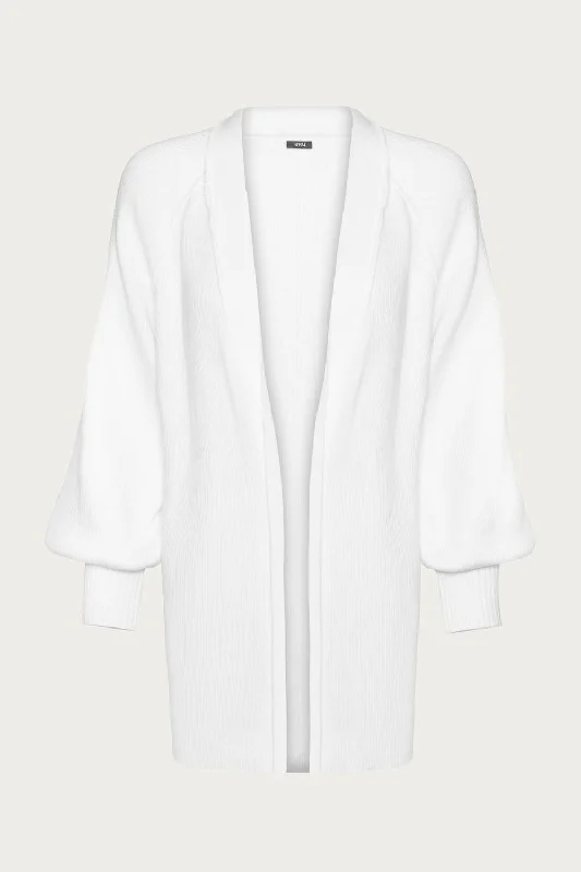 Plus Size Women's Tunic - Style Sweater Dresses with PocketsFulton Sweater Jacket In Soft Blanc Plus Size Women's Tunic - Style Sweater Dresses with PocketsFulton Sweater Jacket In Soft Blanc