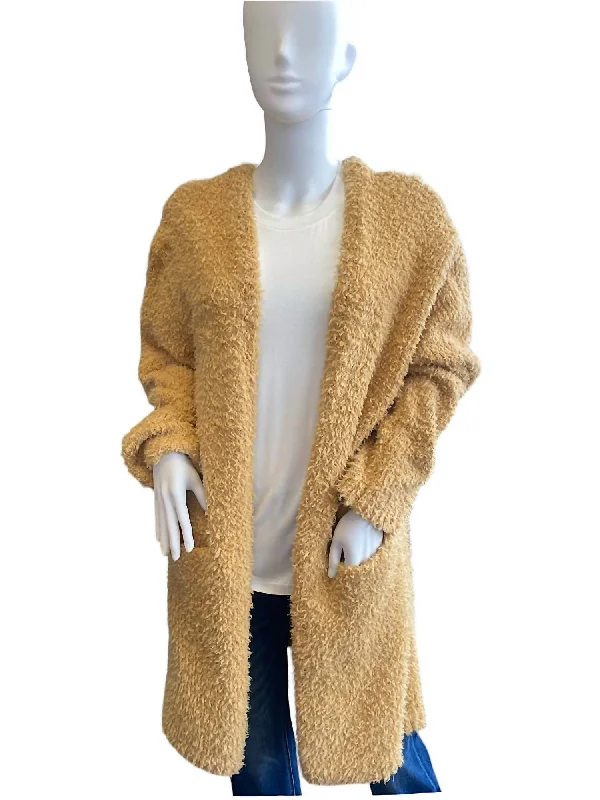 Belted Women's Cotton Blend Sweater Dresses for a Casual LookFuzzy Midi Cardigan In Mustard Belted Women's Cotton Blend Sweater Dresses for a Casual LookFuzzy Midi Cardigan In Mustard