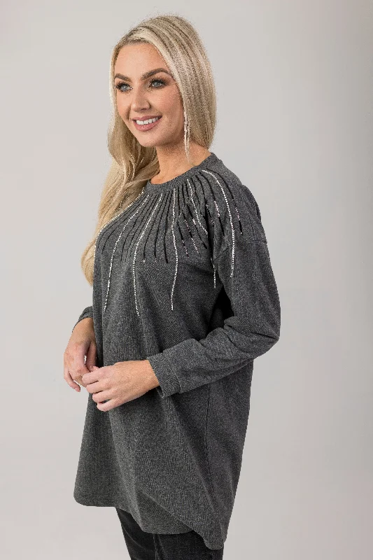 Women's Sheer Lace - Trimmed Sweater in Cream for a Delicate and Elegant AppearanceHarlow sweater Women's Sheer Lace - Trimmed Sweater in Cream for a Delicate and Elegant AppearanceHarlow sweater