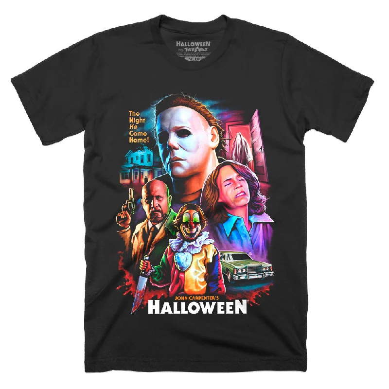 Puff Sleeve Women T Shirt for a Fashion - Forward LookHalloween He's Come Back T-Shirt Puff Sleeve Women T Shirt for a Fashion - Forward LookHalloween He's Come Back T-Shirt