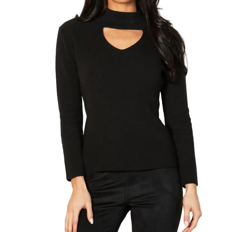 Mock Neck Women's Angora Blend Sweater Dresses in Solid ColorsKeyhole Ribbed Top In Black Mock Neck Women's Angora Blend Sweater Dresses in Solid ColorsKeyhole Ribbed Top In Black