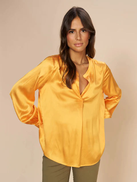 Plus Size Women's Zip - Up Fleece - Lined Sweater in Black for Extra Warmth in Cold WeatherMos Mosh Blazing Orange Enfa Satin Blouse Plus Size Women's Zip - Up Fleece - Lined Sweater in Black for Extra Warmth in Cold WeatherMos Mosh Blazing Orange Enfa Satin Blouse