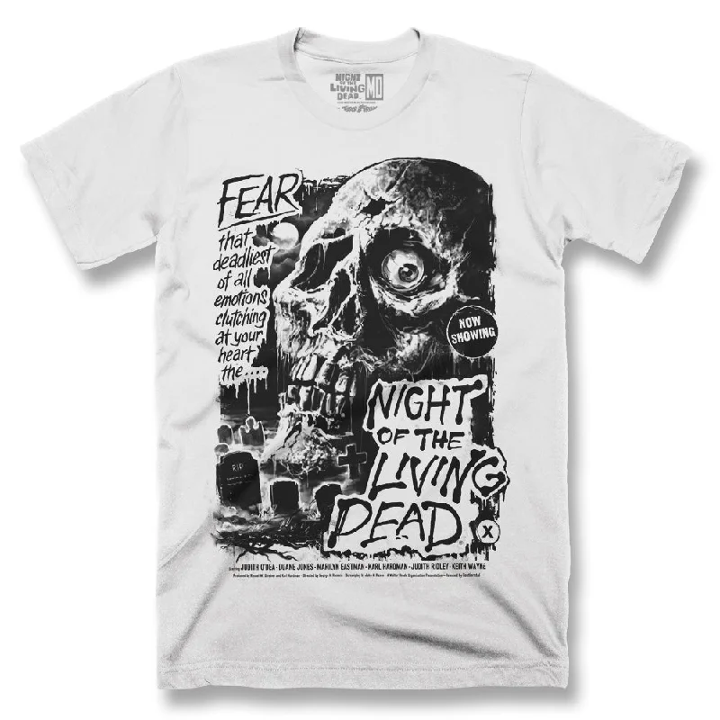 Puff Sleeve Women T Shirt for a Fashion - Forward LookNight Of The Living Dead Fear T-Shirt Puff Sleeve Women T Shirt for a Fashion - Forward LookNight Of The Living Dead Fear T-Shirt