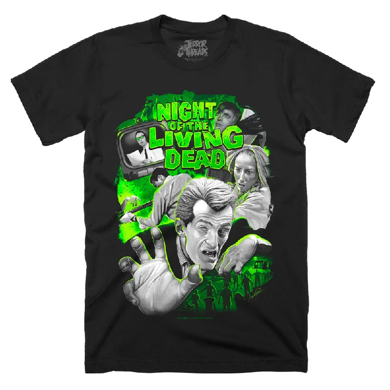Embroidered Women T Shirt with Intricate DetailsNight Of The Living Dead They're Coming To Get You T-Shirt Embroidered Women T Shirt with Intricate DetailsNight Of The Living Dead They're Coming To Get You T-Shirt