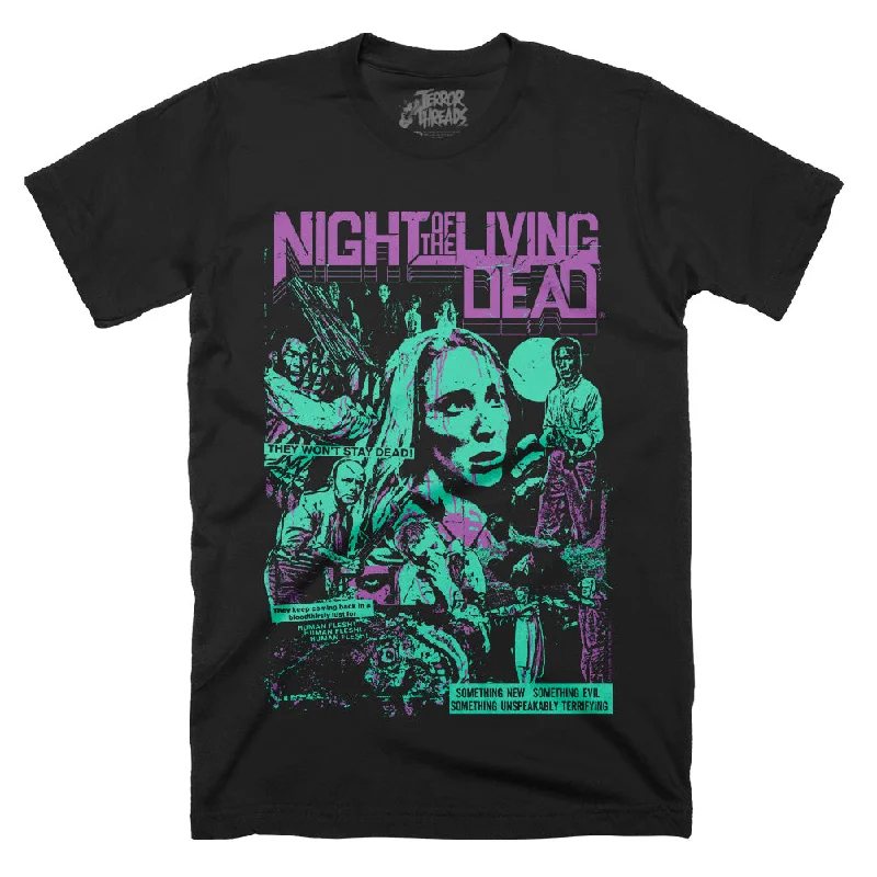 Floral Print Women T Shirt for a Feminine TouchNight Of The Living Dead Unspeakably Terrifying T-Shirt Floral Print Women T Shirt for a Feminine TouchNight Of The Living Dead Unspeakably Terrifying T-Shirt