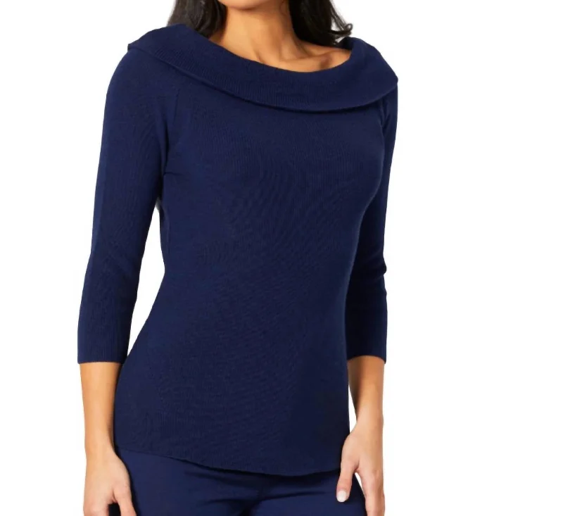 Women's Off - Shoulder Chunky Knit Sweater Dresses in Earth TonesOff The Shoulder Ribbed Detail Top In Navy Women's Off - Shoulder Chunky Knit Sweater Dresses in Earth TonesOff The Shoulder Ribbed Detail Top In Navy