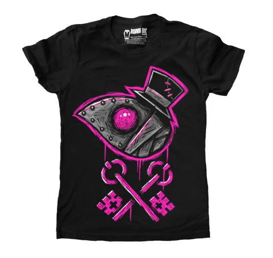 Ringer T Shirt Women with Retro - Inspired StripesPlague Seeker: Unlocked Women Tshirt Ringer T Shirt Women with Retro - Inspired StripesPlague Seeker: Unlocked Women Tshirt