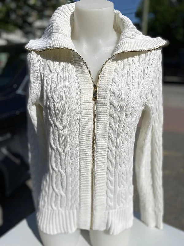 Women's Fuzzy Mohair - Blend Sweater in Light Pink for a Soft and Cozy FeelRalph Lauren cable knit zip up sweater L Women's Fuzzy Mohair - Blend Sweater in Light Pink for a Soft and Cozy FeelRalph Lauren cable knit zip up sweater L