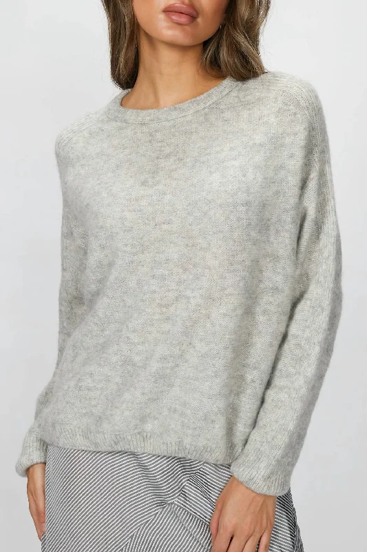 Plus Size Women's Fit - and - Flare Sweater Dresses with Ruffled HemRebel Sweater In Cloud Plus Size Women's Fit - and - Flare Sweater Dresses with Ruffled HemRebel Sweater In Cloud