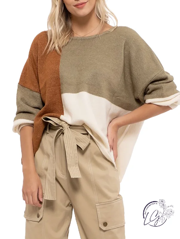 Plus Size Women's Button - Down Sweater in Mustard Yellow for a Pop of ColorRight Formation Knit Color Block Sweater Plus Size Women's Button - Down Sweater in Mustard Yellow for a Pop of ColorRight Formation Knit Color Block Sweater