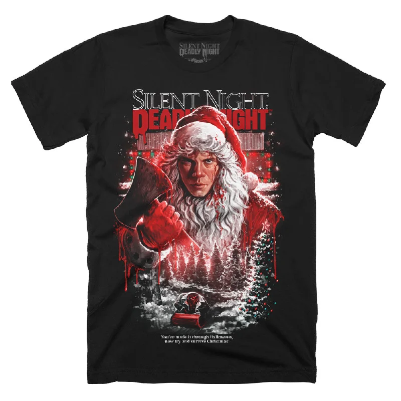 Moisture - Wicking Women T Shirt for Active LifestylesSilent Night Deadly Night Santa's Slay T-Shirt Moisture - Wicking Women T Shirt for Active LifestylesSilent Night Deadly Night Santa's Slay T-Shirt