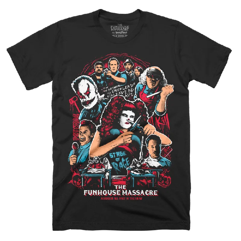 Muscle Women T Shirt for a Sporty and Casual LookThe Funhouse Massacre Part Of The Show T-Shirt Muscle Women T Shirt for a Sporty and Casual LookThe Funhouse Massacre Part Of The Show T-Shirt