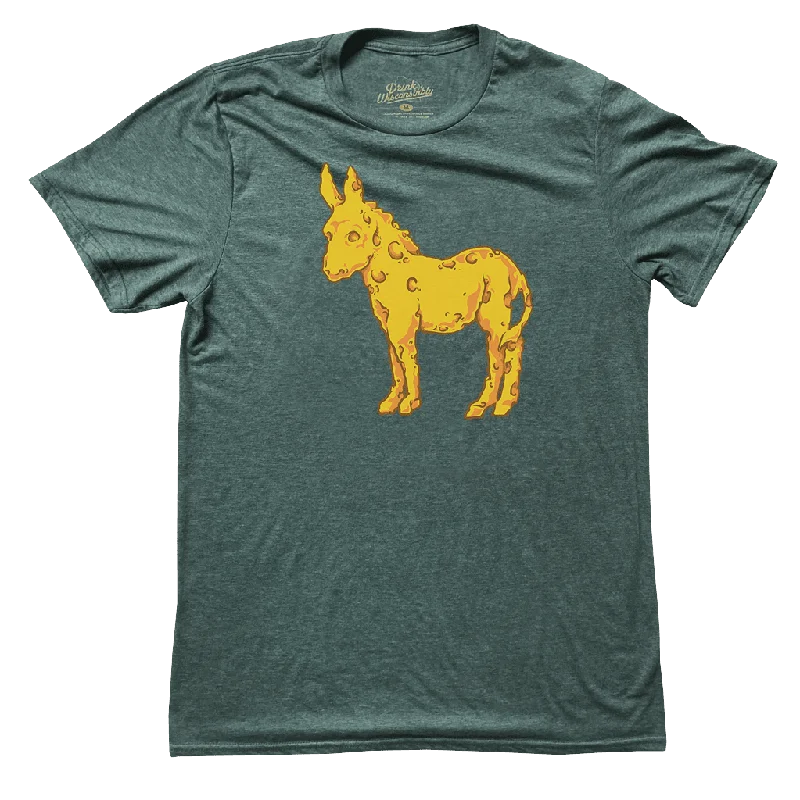 Crop Top Women T Shirt to Pair with High - Waisted BottomsWisconsin Cheddar Donkey T-Shirt Crop Top Women T Shirt to Pair with High - Waisted BottomsWisconsin Cheddar Donkey T-Shirt