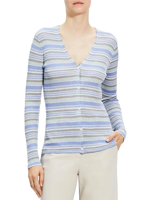 Plus Size Women's Fit - and - Flare Sweater Dresses with Ruffled HemWomens 100% Silk Ribbed Cardigan Sweater Plus Size Women's Fit - and - Flare Sweater Dresses with Ruffled HemWomens 100% Silk Ribbed Cardigan Sweater