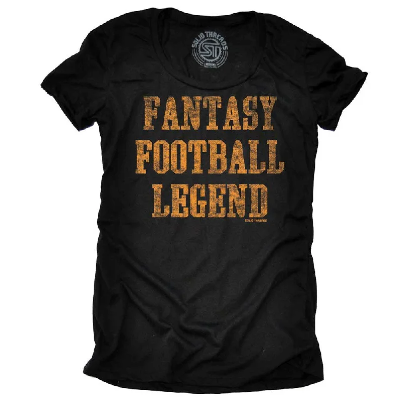 Crop Top Women T Shirt to Pair with High - Waisted BottomsWomen's Fantasy Football Legend T-shirt Crop Top Women T Shirt to Pair with High - Waisted BottomsWomen's Fantasy Football Legend T-shirt