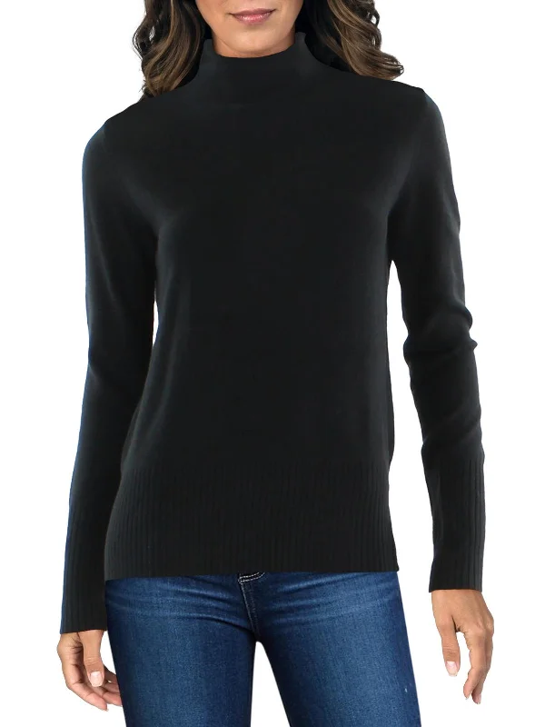 Plus Size Women's Long Sleeve Cable Knit Sweater DressesWomens Funnel Neck Ribbed Trim Funnel-Neck Sweater Plus Size Women's Long Sleeve Cable Knit Sweater DressesWomens Funnel Neck Ribbed Trim Funnel-Neck Sweater