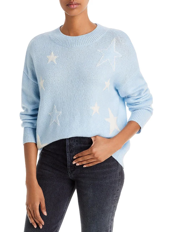 Plus Size Women's Asymmetric Hem Sweater Dresses in Modern DesignsWomens Knit Star Pattern Pullover Sweater Plus Size Women's Asymmetric Hem Sweater Dresses in Modern DesignsWomens Knit Star Pattern Pullover Sweater