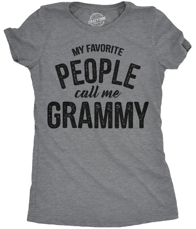 Ringer T Shirt Women with Retro - Inspired StripesMy Favorite People Call Me Grammy Women's T Shirt Ringer T Shirt Women with Retro - Inspired StripesMy Favorite People Call Me Grammy Women's T Shirt