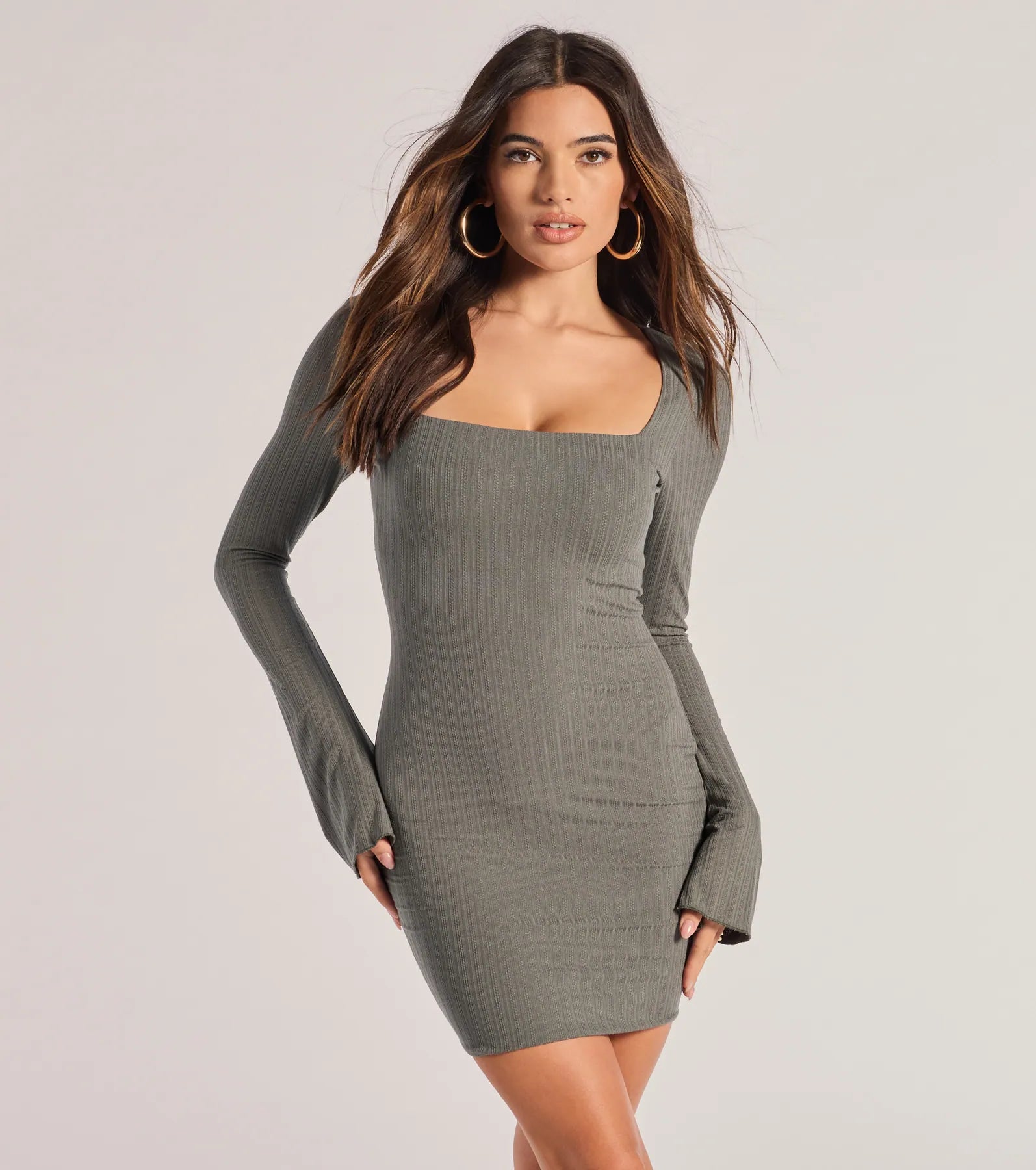 Mock Neck Women's Angora Blend Sweater Dresses in Solid ColorsCasual Perfection Long Sleeve Knit Mini Dress Mock Neck Women's Angora Blend Sweater Dresses in Solid ColorsCasual Perfection Long Sleeve Knit Mini Dress