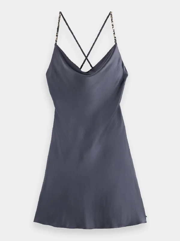 Empire Waist Women Dress to Accentuate the Bust and Conceal the WaistCowl neck mini dress with sequins straps Empire Waist Women Dress to Accentuate the Bust and Conceal the WaistCowl neck mini dress with sequins straps