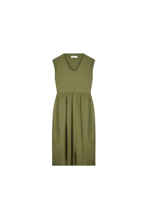 Long - Sleeve Women Dress in Velvet for a Luxurious Winter LookAyna S/slv Khaki Dress Long - Sleeve Women Dress in Velvet for a Luxurious Winter LookAyna S/slv Khaki Dress