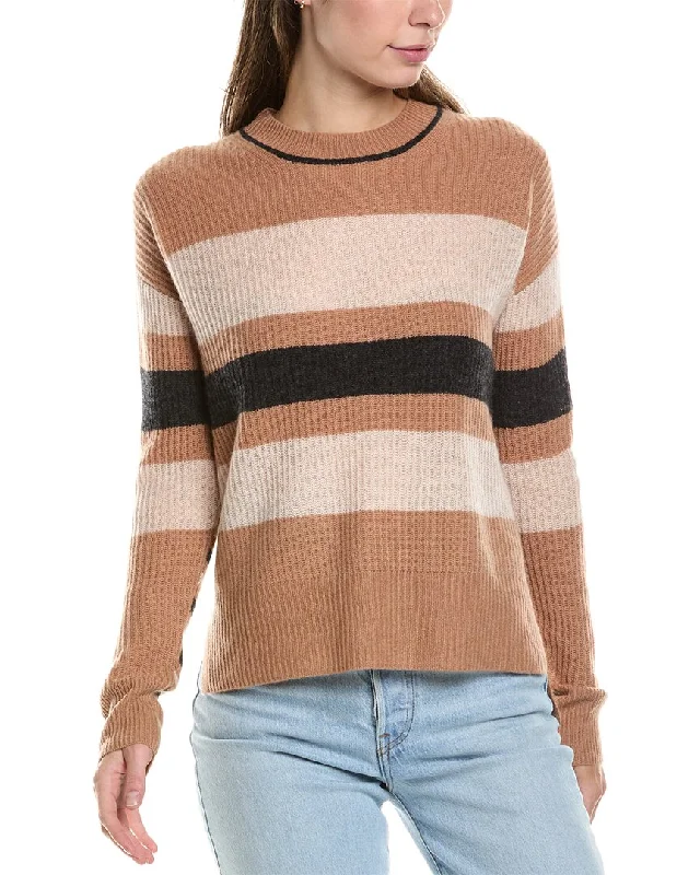 Plus Size Women's Tunic - Style Sweater Dresses with PocketsInCashmere Variegated Stripe Cashmere Sweater Plus Size Women's Tunic - Style Sweater Dresses with PocketsInCashmere Variegated Stripe Cashmere Sweater