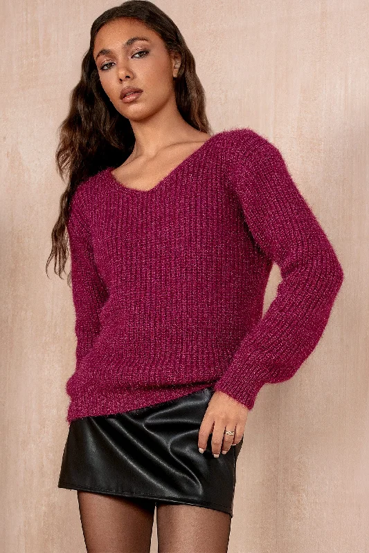 Belted Women's Cotton Blend Sweater Dresses for a Casual LookIzzy Plum Fluffy Knit Jumper Belted Women's Cotton Blend Sweater Dresses for a Casual LookIzzy Plum Fluffy Knit Jumper